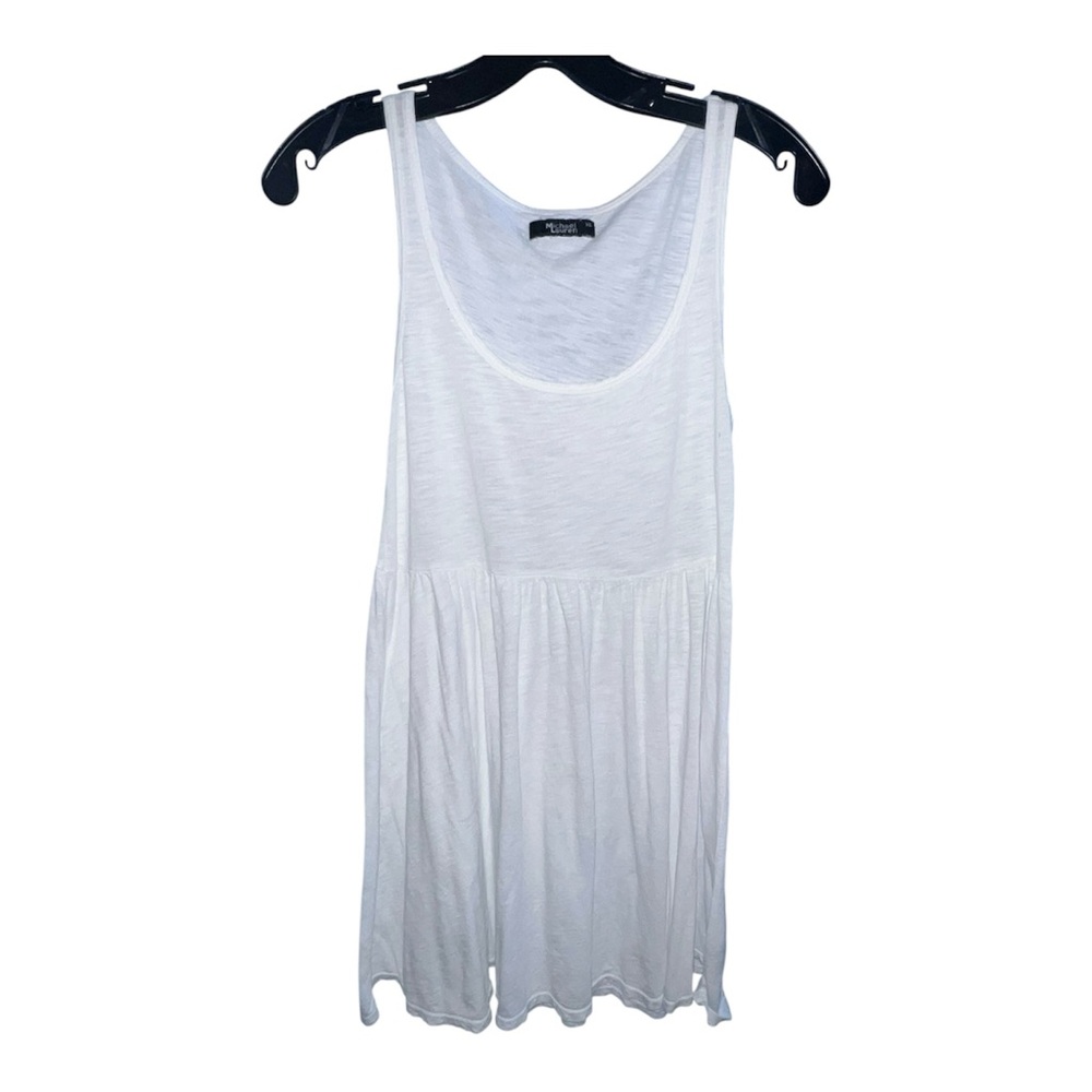 Michael Lauren White T-Shirt Dress. Size XS